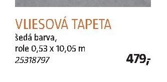 Vliesová tapeta šedá barva