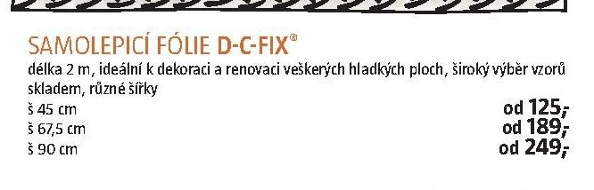 Samolepicí fólie d-c-fix š 45 cm