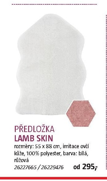 PŘEDLOŽKA LAMB SKIN