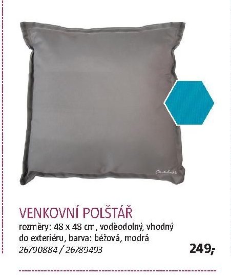 VENKOVNÍ POLŠTÁŘ