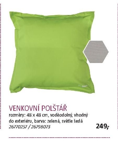 VENKOVNÍ POLŠTÁŘ