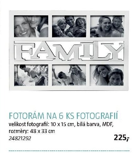 FOTORÁM NA 6 KS FOTOGRAFIÍ