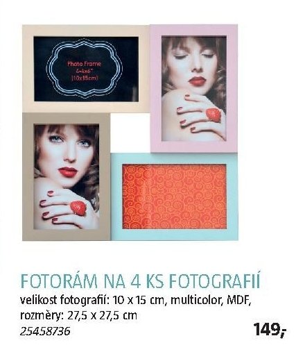 FOTORÁM NA 4 KS FOTOGRAFIÍ