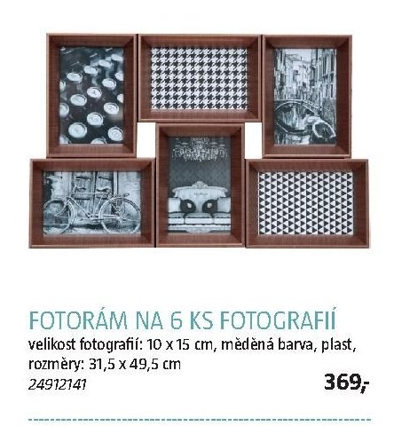 FOTORÁM NA 6 KS FOTOGRAFIÍ