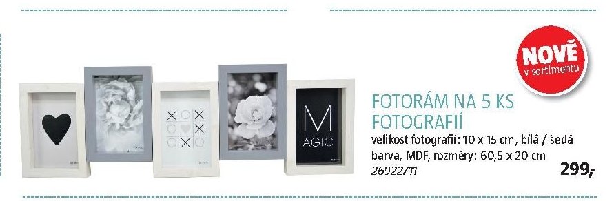 FOTORÁM NA 5 KS FOTOGRAFIÍ