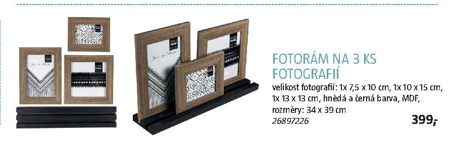 FOTORÁM NA 3 KS FOTOGRAFIÍ