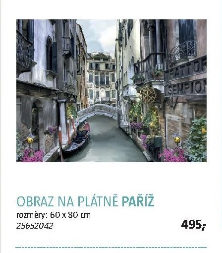 OBRAZ NA PLÁTNĚ PAŘÍŽ