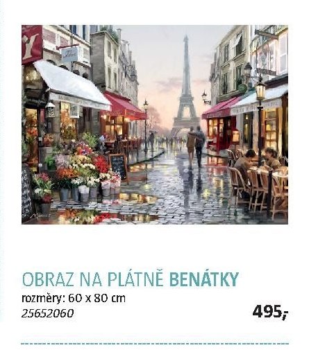 OBRAZ NA PLÁTNĚ BENÁTKY