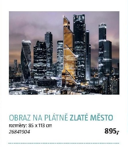 OBRAZ NA PLÁTNĚ ZLATÉ MĚSTO
