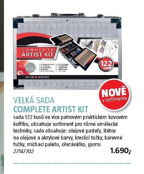 VELKÁ SADA COMPLETE ARTIST KIT
