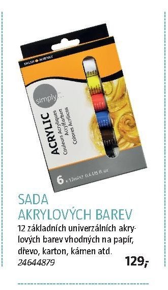 SADA AKRYLOVÝCH BAREV
