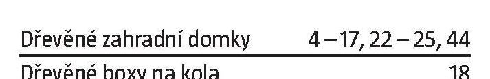 Dřevěné zahradní domky