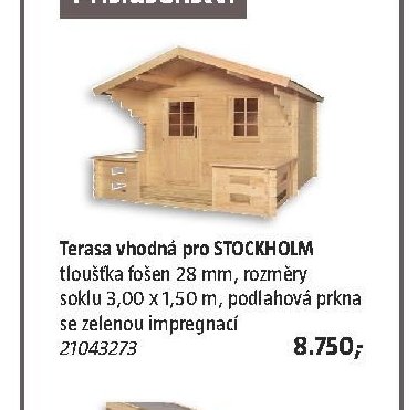 Terasa vhodná pro STOCKHOLM