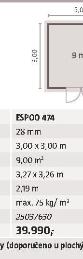 Dřevěný zahradní domek Espoo 474