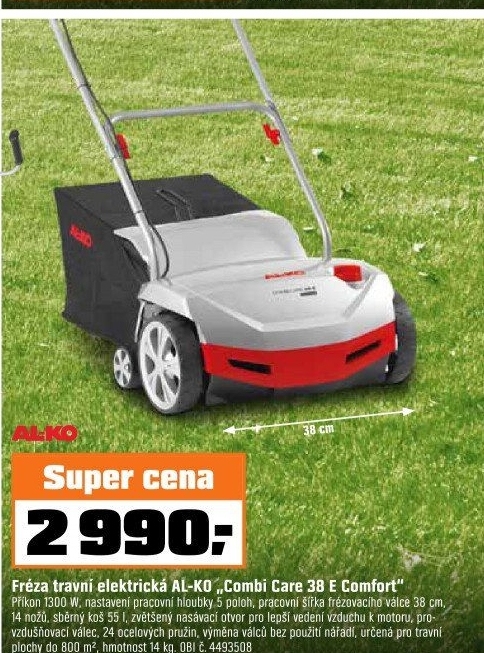 Elektrický vertikutátor Combi Care 38 E Comfort AL- KO