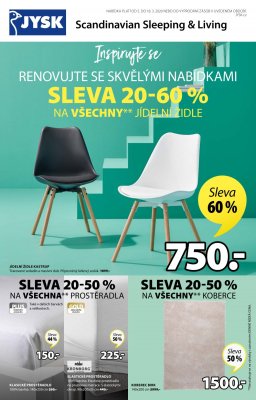akční leták Jysk 5.3.2020-18.3.2020