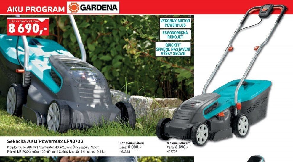 Sekačka AKU PowerMax Li-40/32 (s akumulátorem)