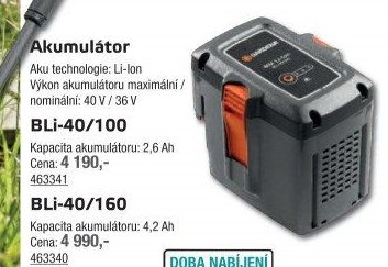 Akumulátor Bli-40/100