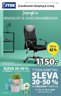 akční leták Jysk 12.3.2020-25.3.2020
