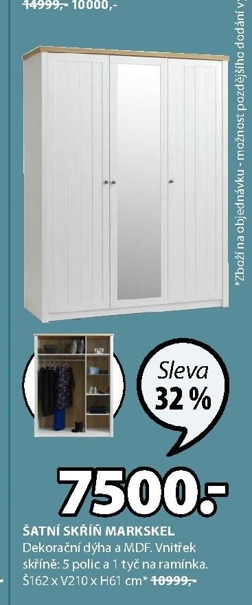 Šatní skříň MARKSKEL