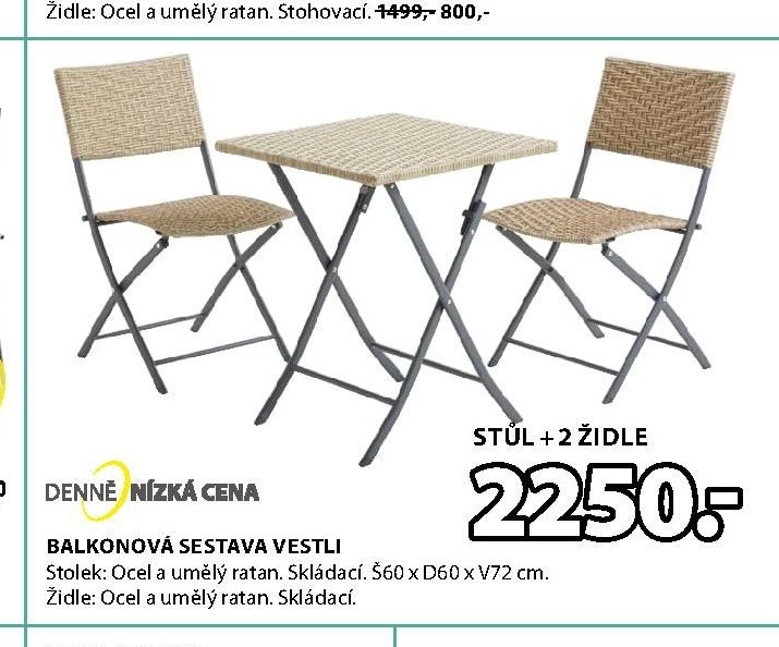 Balkonová sestava VESTLI