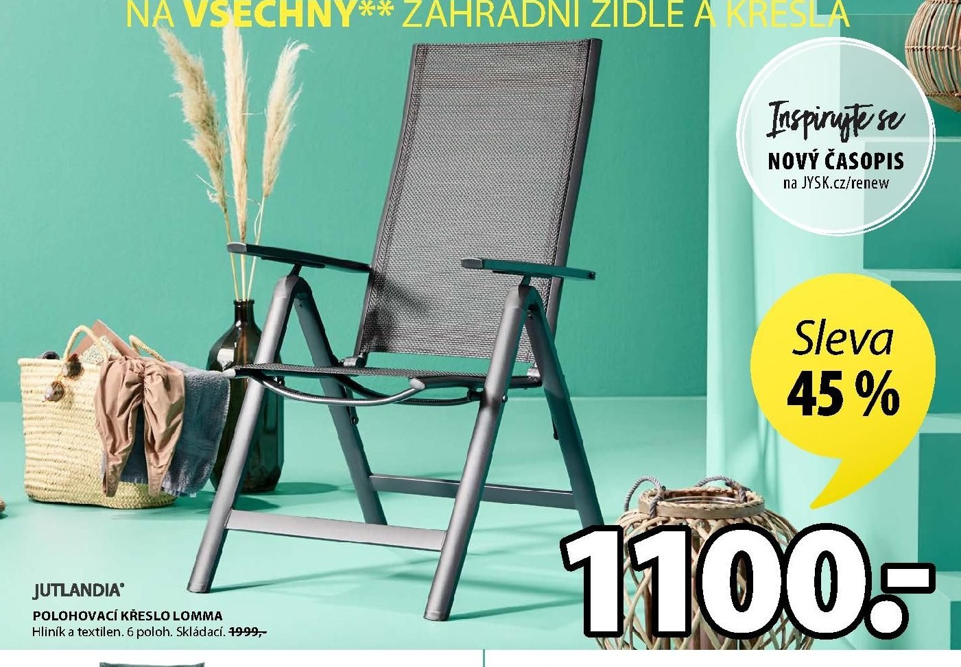JUTLANDIA POLOHOVACÍ KŘESLO LOMMA