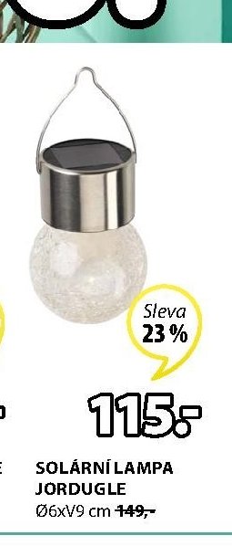 SOLÁRNÍ LAMPA JORDUGLE