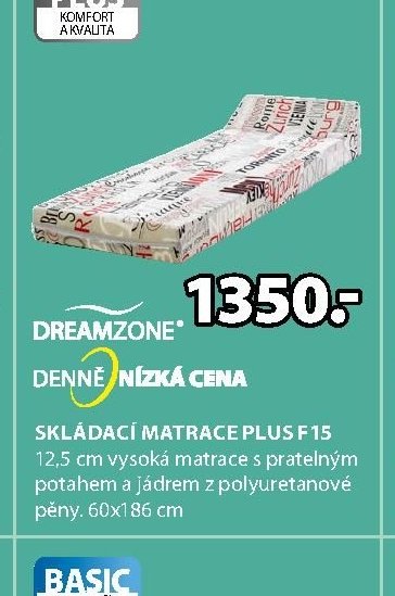 Skládací matrace PLUS F15