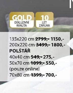 Přikrývky GOLD