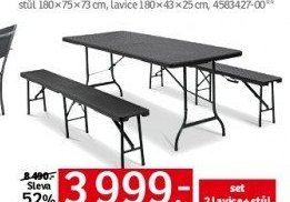 Zahradní set, plast/kov
