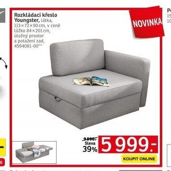 Rozkládací křeslo Youngster