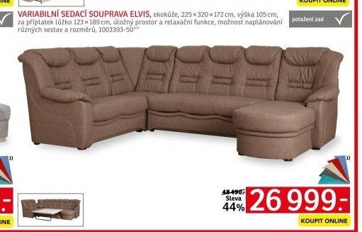 VARIABILNÍ SEDACÍ SOUPRAVA ELVIS