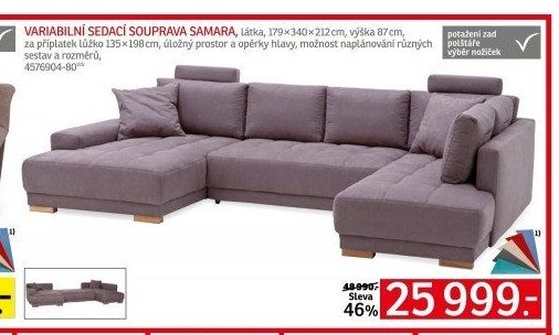 VARIABILNÍ SEDACÍ SOUPRAVA SAMARA
