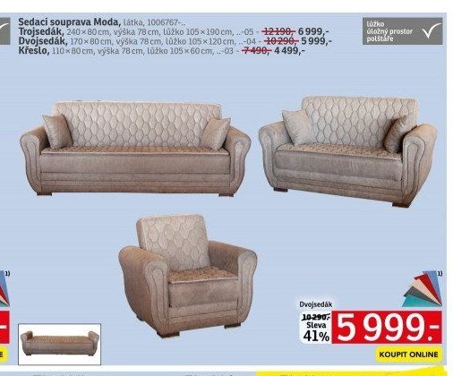 Sedací souprava Moda