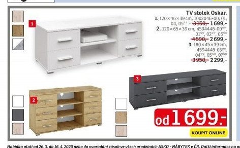 TV stolek Oskar