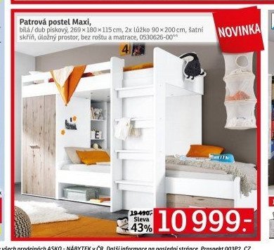 Patrová postel Maxi