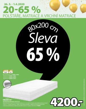 akční leták Jysk 26.3.2020-8.4.2020