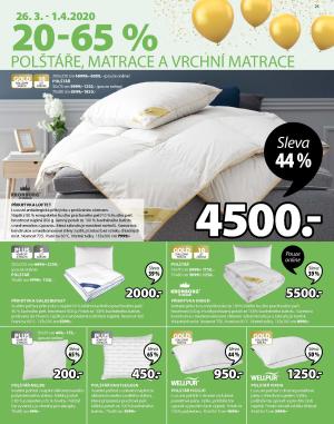 akční leták Jysk 26.3.2020-8.4.2020
