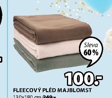 FLEECOVÝ PLÉD MAJBLOMST