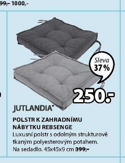 Polstr k zahradnímu nábytku REBSENGE
