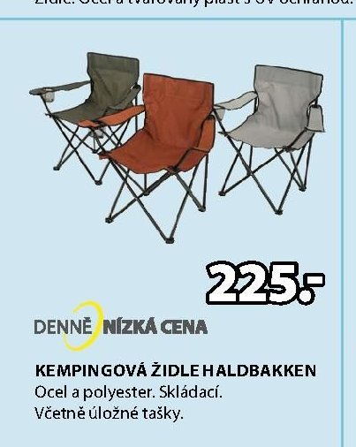 Kempingová židle HALDBAKKEN