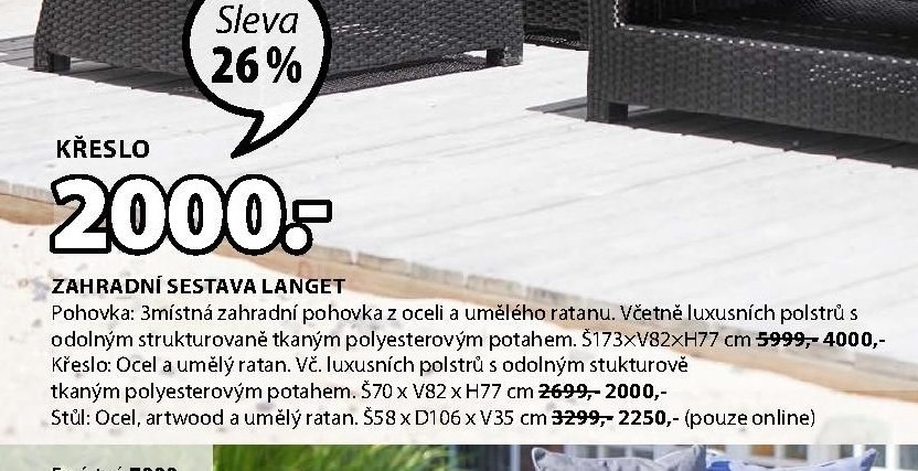 Zahradní sestava LANGET