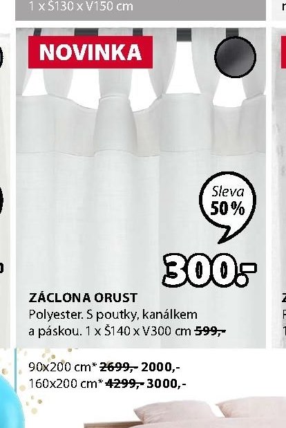 Záclona ORUST