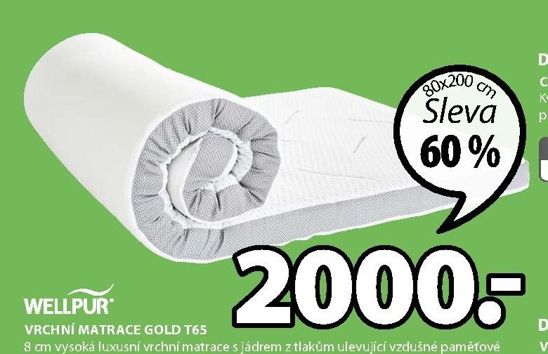 Vrchní matrace Gold T65