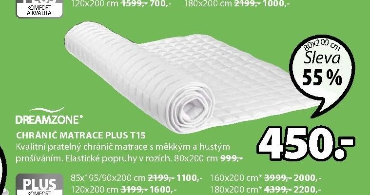 Chránič matrace Plus T15
