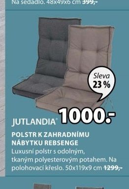 Polstr k zahradnímu nábytku REBSENGE