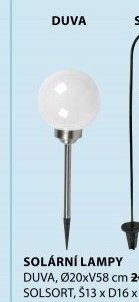 Solární lampy Duva