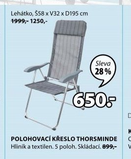 POLOHOVACÍ KŘESLO THORSMINDE