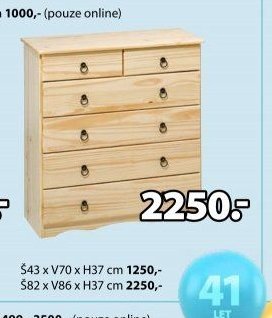 Komoda Selling (5 zásuvek)