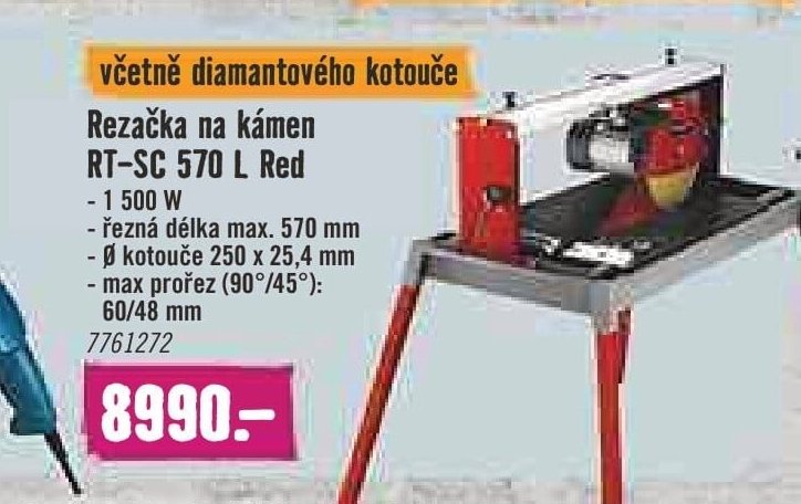 Rezačka na kámen RT-SC 570 L Red